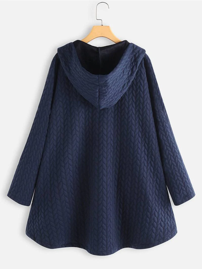 Hilario | Women's quilted hooded jacket with button placket - Image 20
