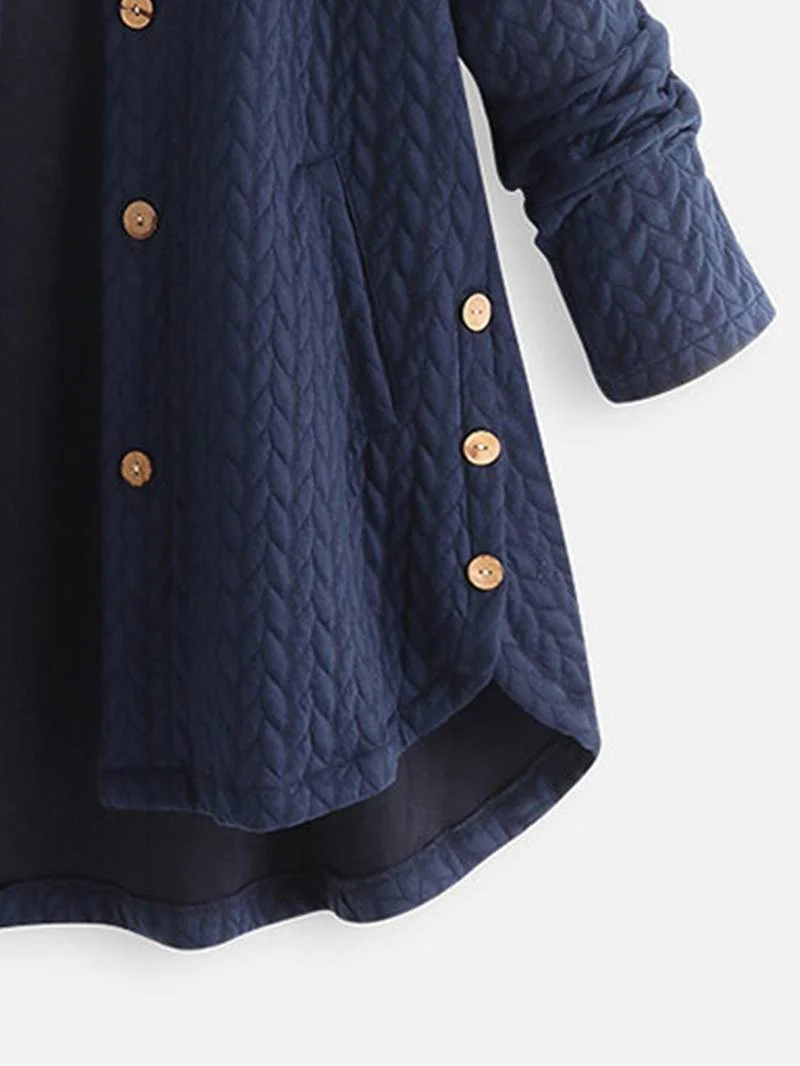 Hilario | Women's quilted hooded jacket with button placket - Image 21
