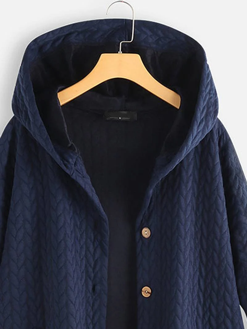 Hilario | Women's quilted hooded jacket with button placket - Image 23
