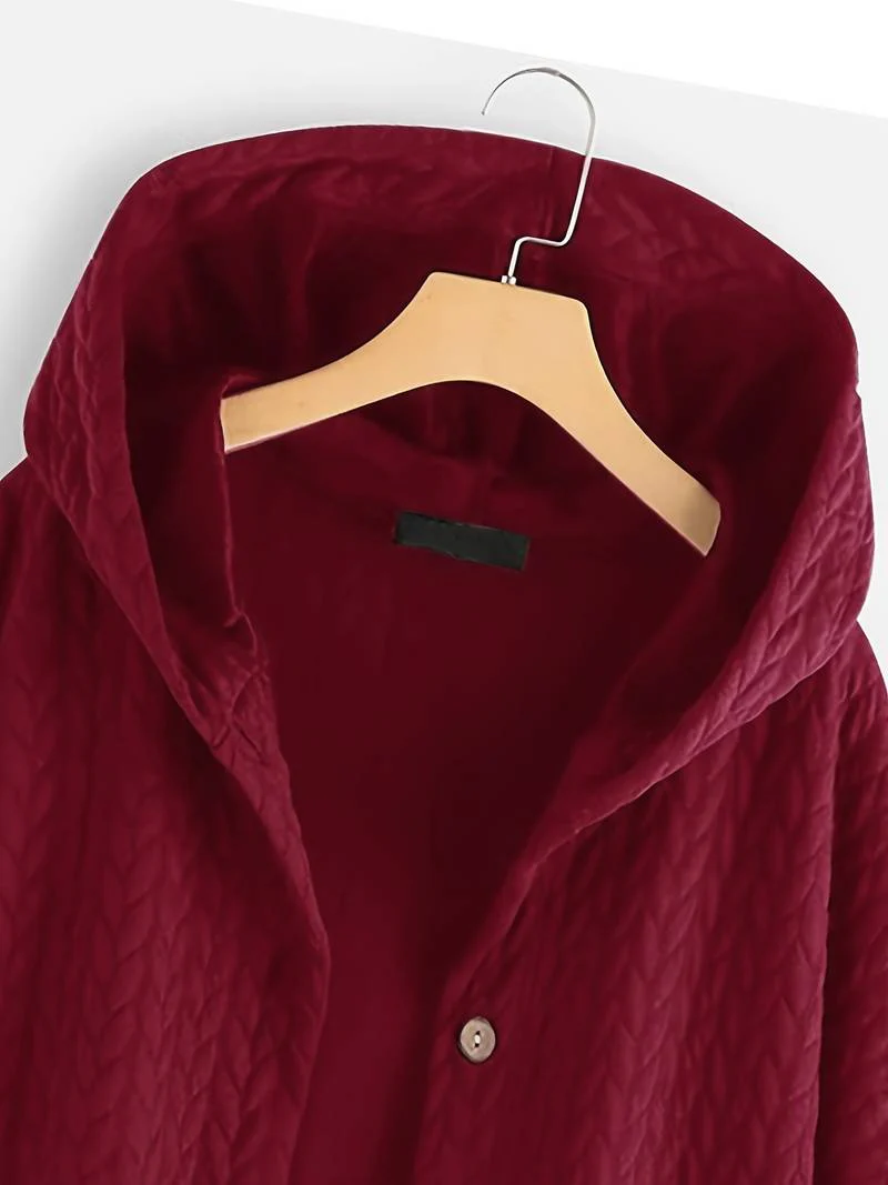 Hilario | Women's quilted hooded jacket with button placket - Image 5