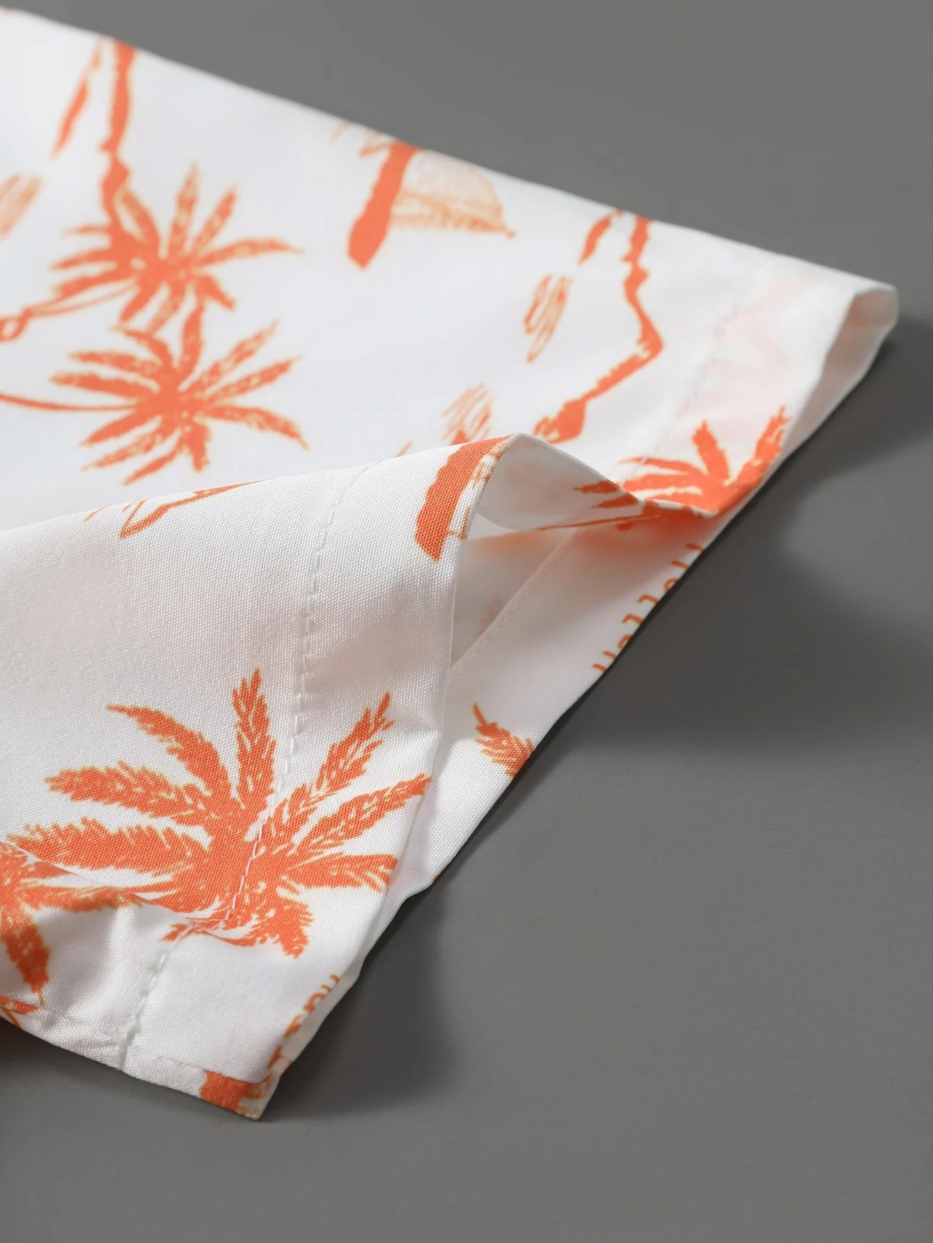 Hipólito® | Palm Tree Print Button Up Shirt & Swim Shorts - Image 7