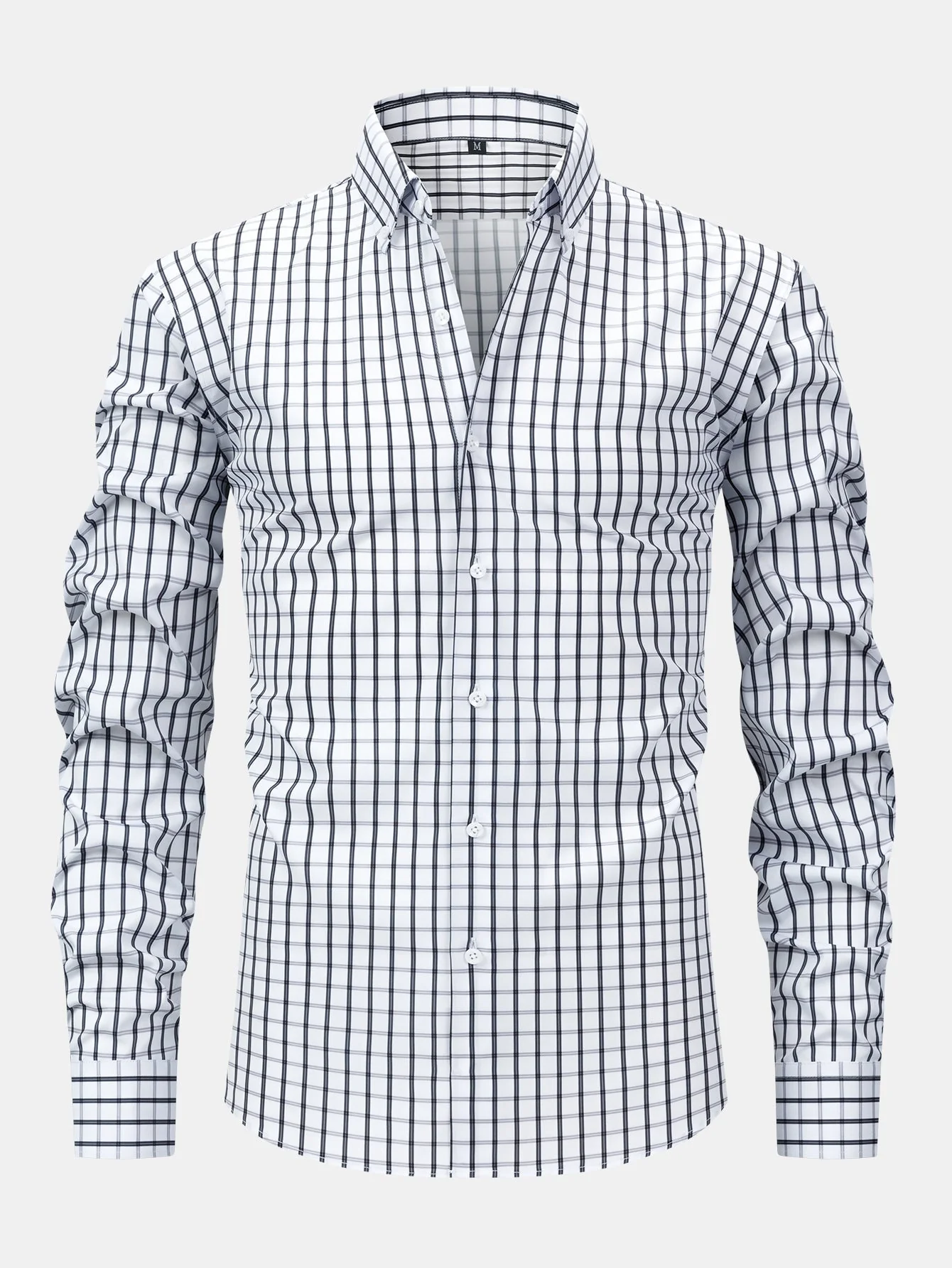 hola Long Sleeve Plaid Button-Down Shirt - Image 5
