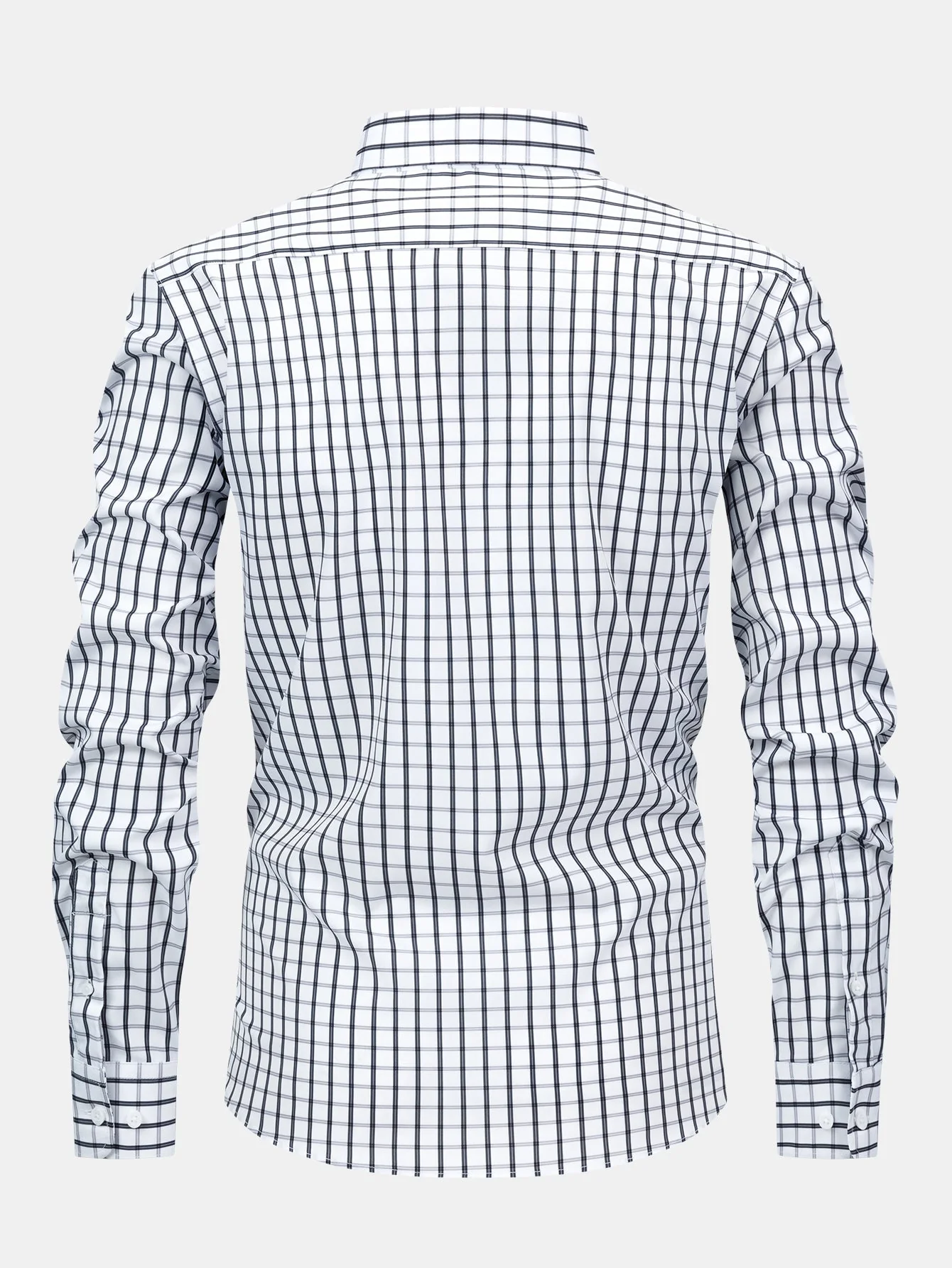hola Long Sleeve Plaid Button-Down Shirt - Image 6