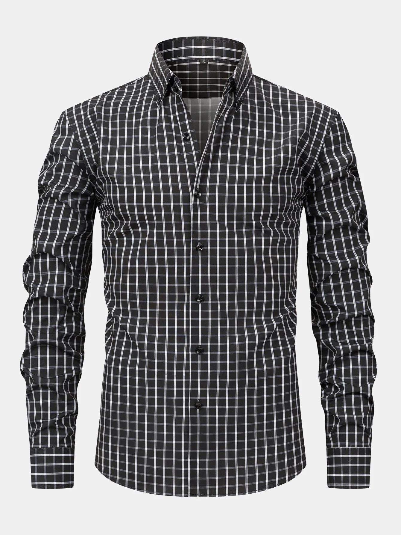 hola Long Sleeve Plaid Button-Down Shirt - Image 7
