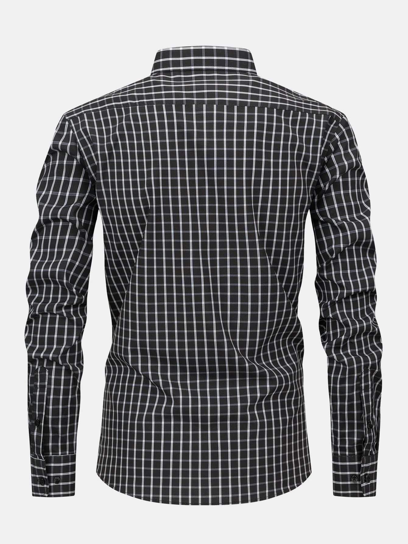 hola Long Sleeve Plaid Button-Down Shirt - Image 8