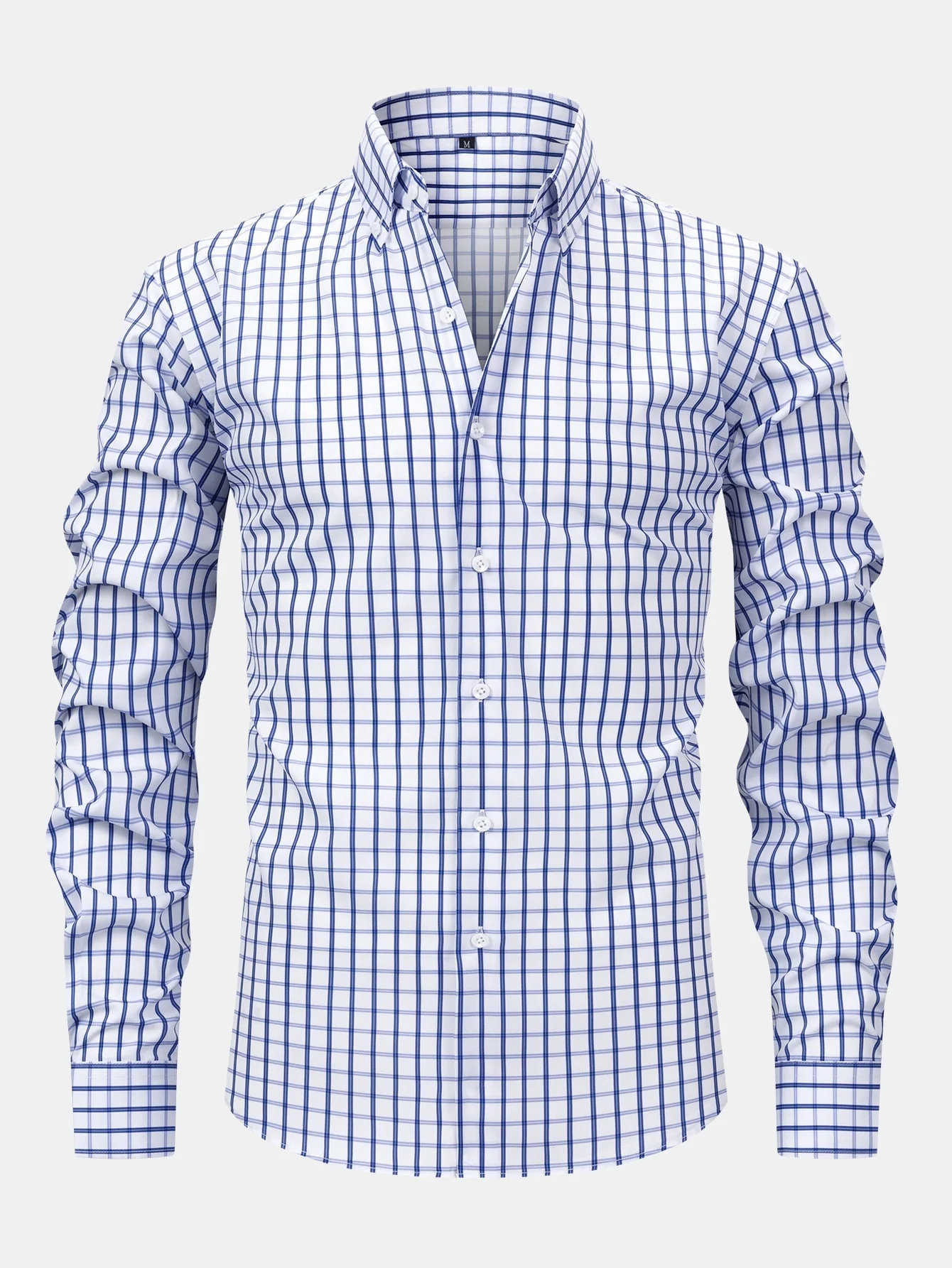 hola Long Sleeve Plaid Button-Down Shirt & Slim Fit Skinny Leg Pants - Image 6