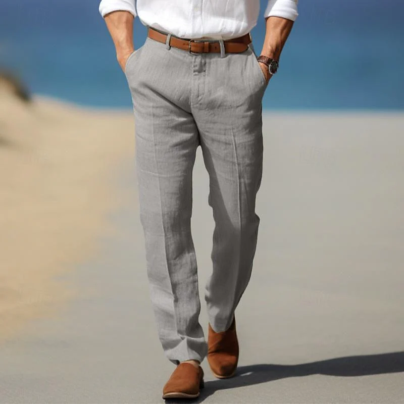 hola LUXURY MEN'S PREMIUM LINEN PANTS (WITH BELT LOOPS) - Image 5