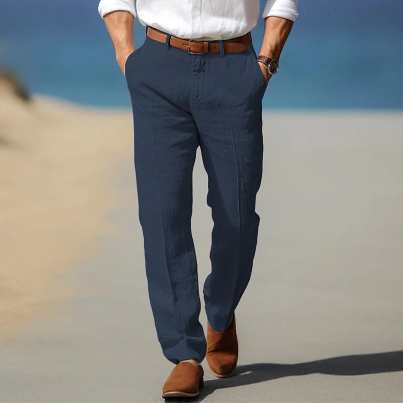 hola LUXURY MEN'S PREMIUM LINEN PANTS (WITH BELT LOOPS) - Image 6