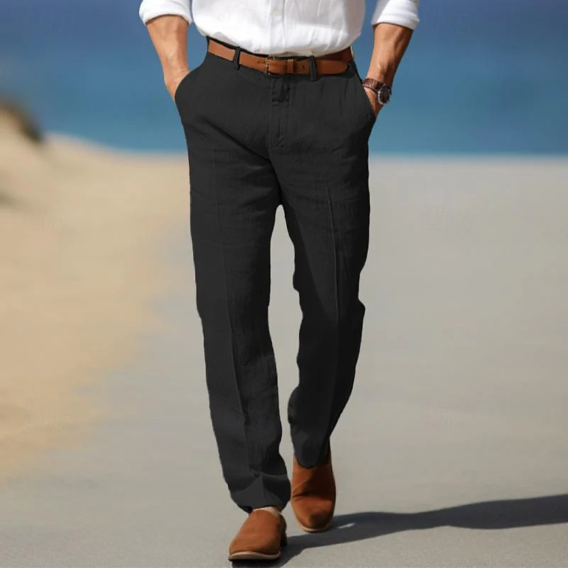 hola LUXURY MEN'S PREMIUM LINEN PANTS (WITH BELT LOOPS) - Image 7