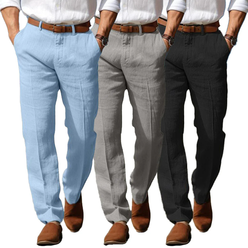 hola LUXURY MEN'S PREMIUM LINEN PANTS (WITH BELT LOOPS) - Image 8