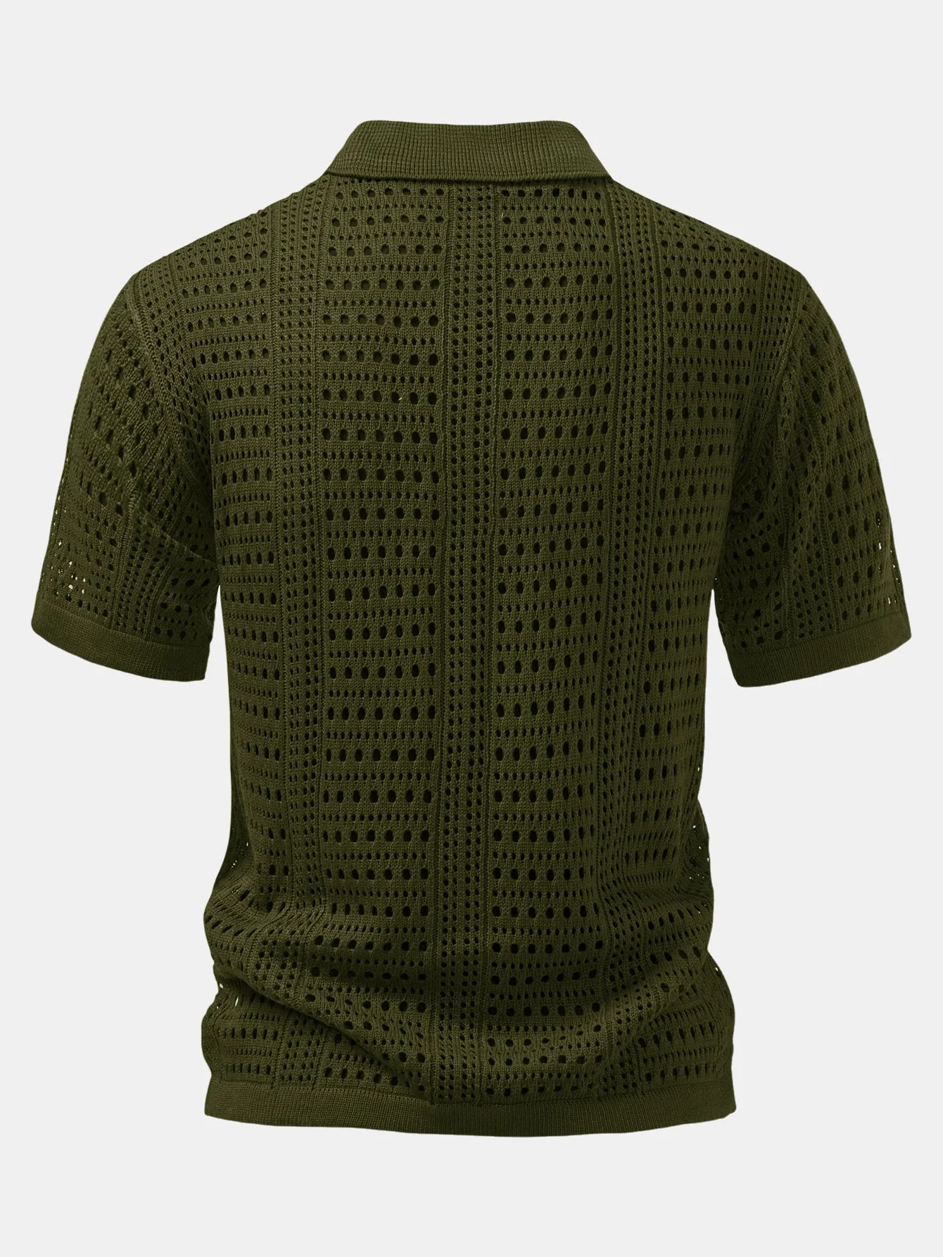 hola POLO A V IN CROCHET & PANTALONI IN LINO WITH GAMBA DRITTA - Image 13
