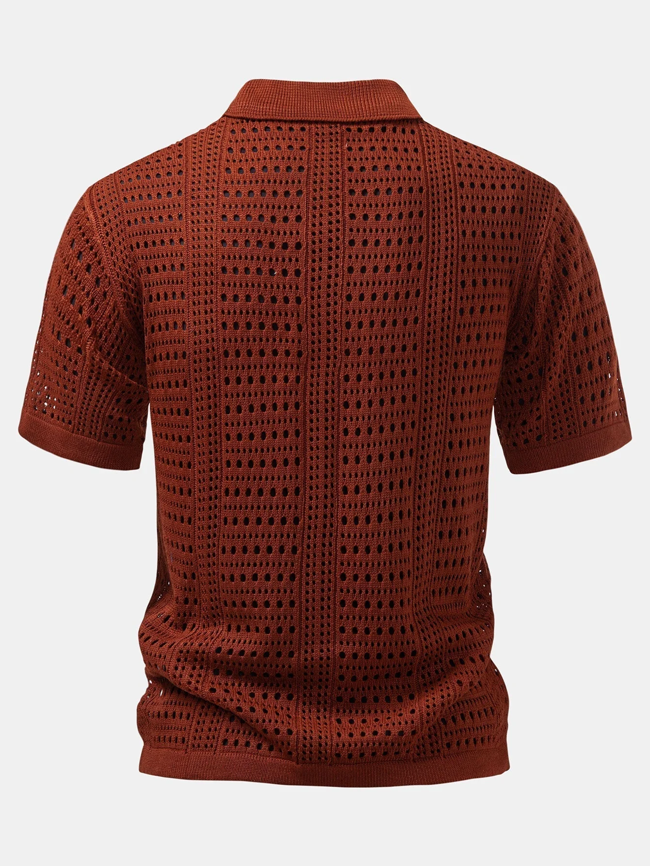 hola POLO A V IN CROCHET & PANTALONI IN LINO WITH GAMBA DRITTA - Image 7