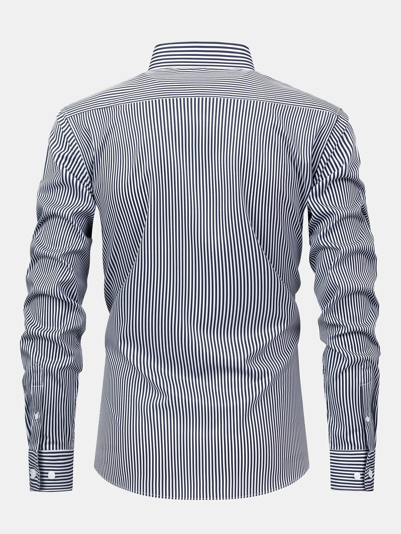 hola STRIPED LONG SLEEVE BUTTON-DOWN SHIRT - Image 12