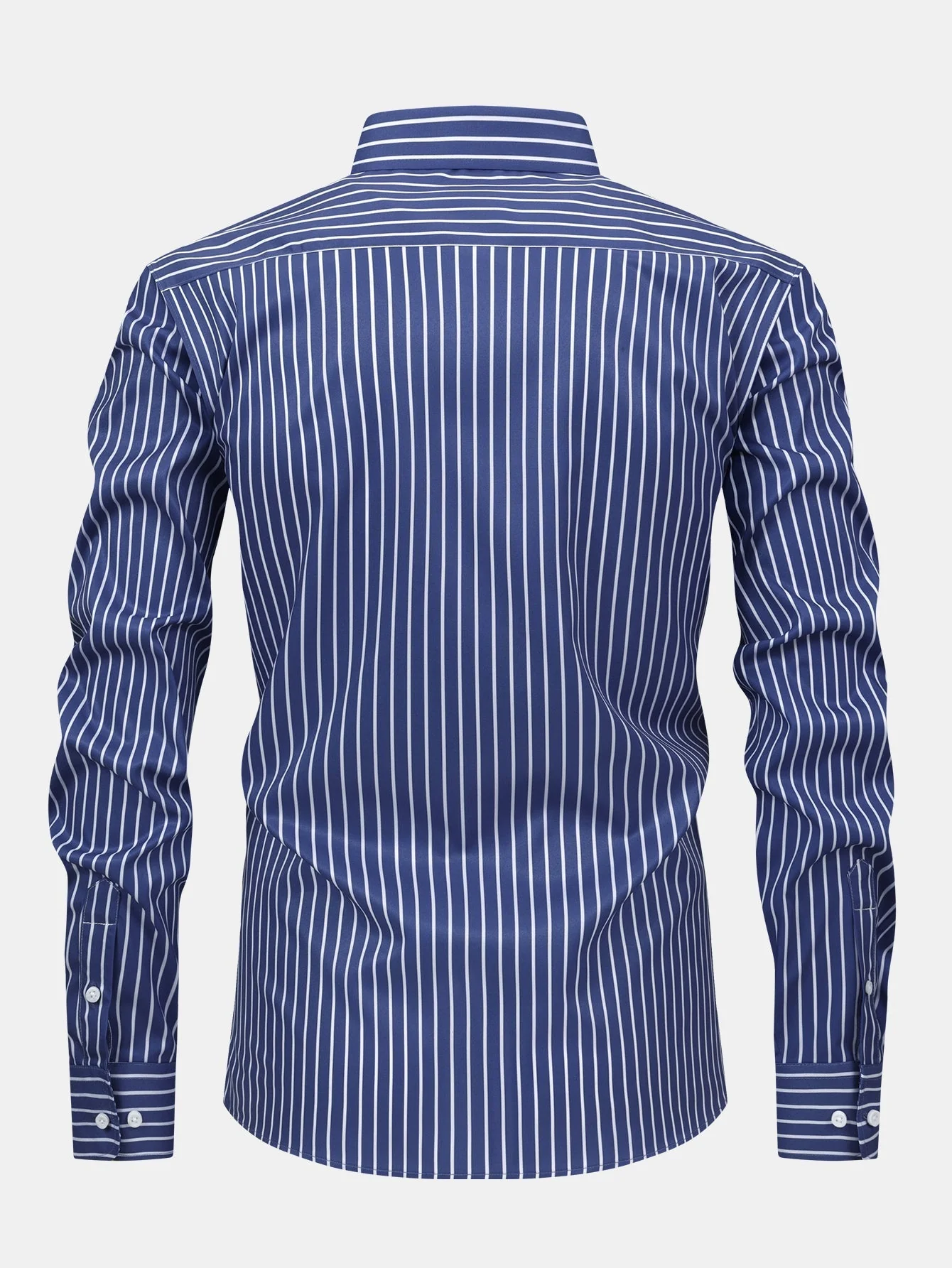 hola STRIPED LONG SLEEVE BUTTON-DOWN SHIRT - Image 2