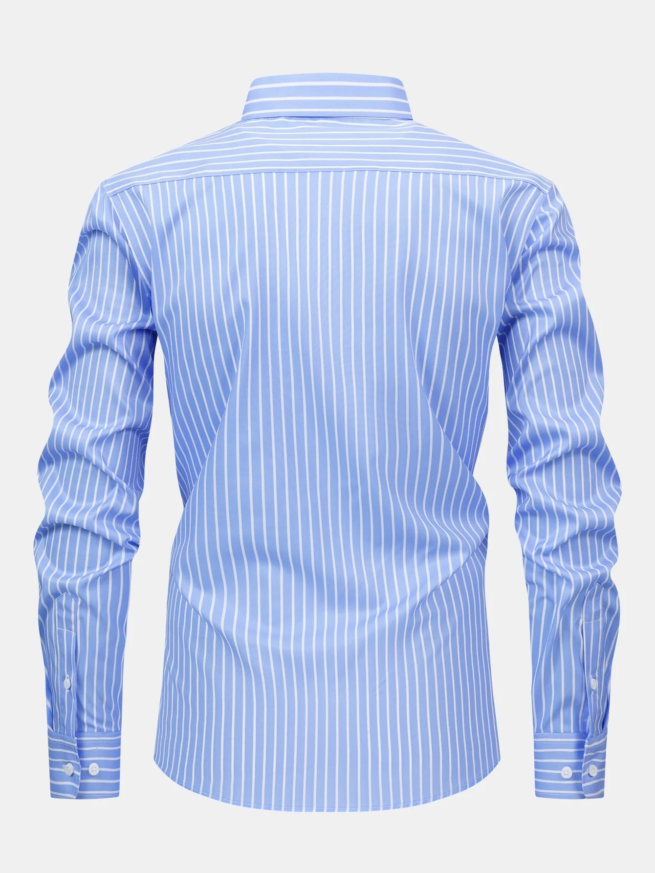 hola STRIPED LONG SLEEVE BUTTON-DOWN SHIRT - Image 4