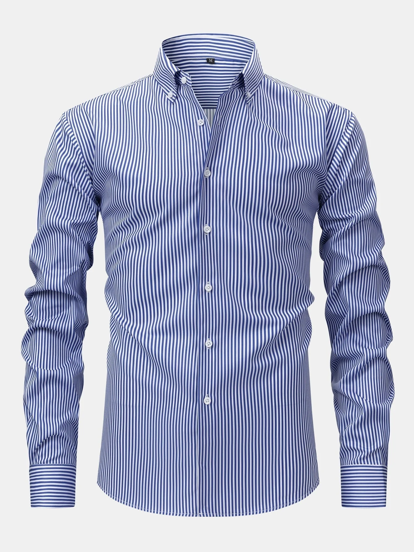 hola STRIPED LONG SLEEVE BUTTON-DOWN SHIRT - Image 9