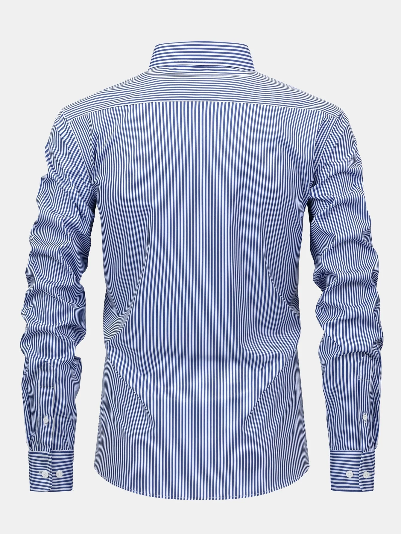 hola STRIPED LONG SLEEVE BUTTON-DOWN SHIRT & SLIM FIT SKINNY LEG PANTS - Image 10