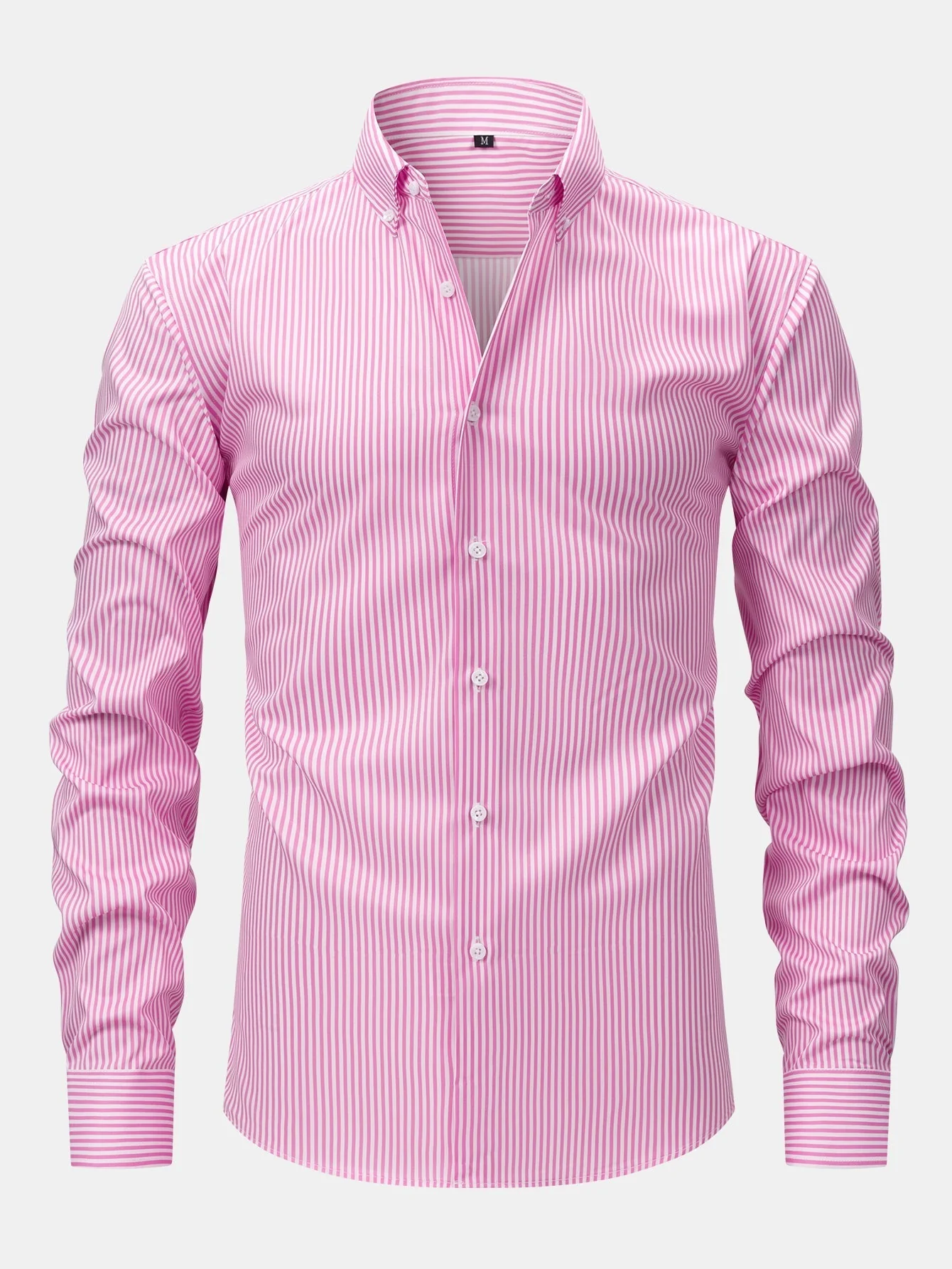 hola STRIPED LONG SLEEVE BUTTON-DOWN SHIRT & SLIM FIT SKINNY LEG PANTS - Image 11
