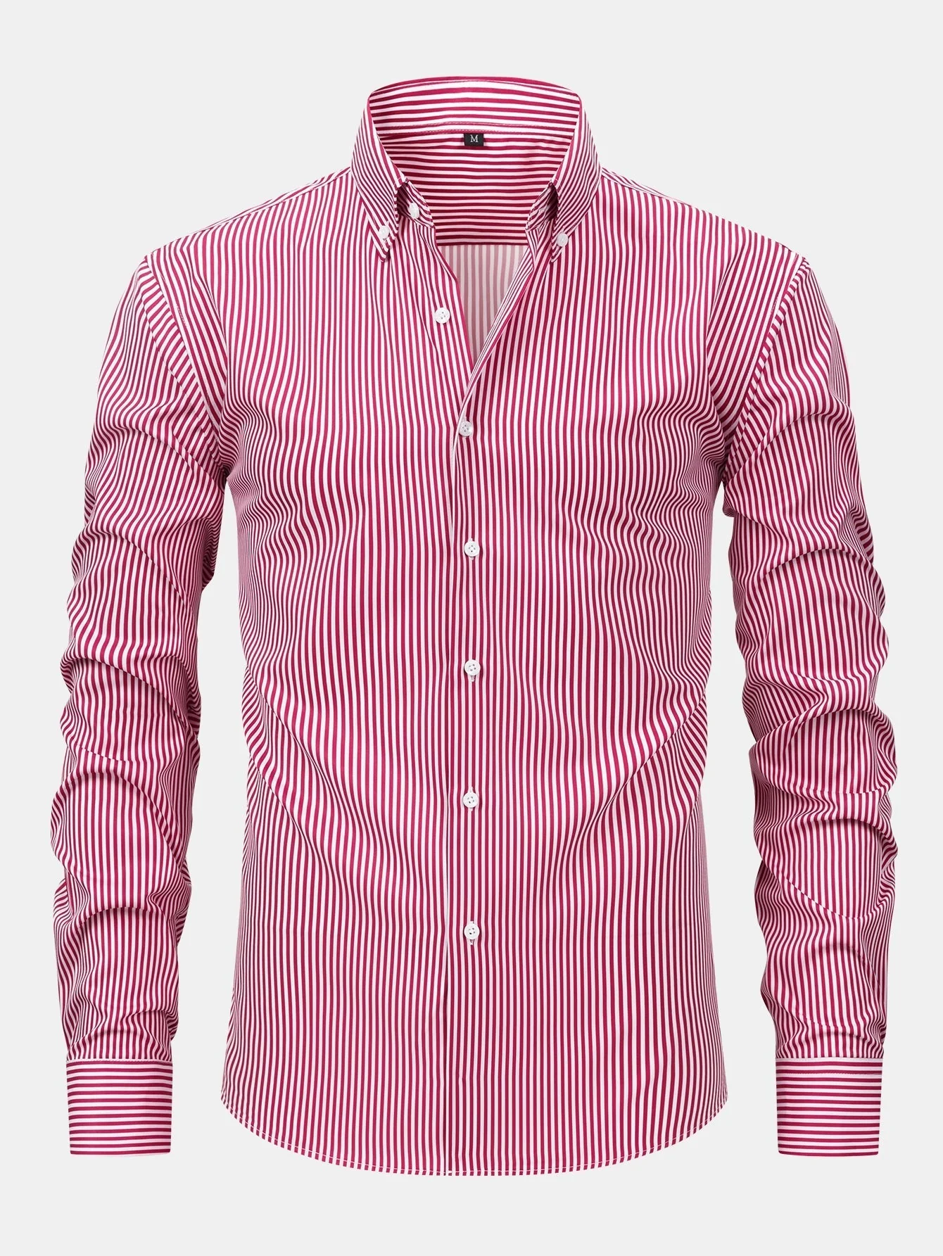 hola STRIPED LONG SLEEVE BUTTON-DOWN SHIRT & SLIM FIT SKINNY LEG PANTS - Image 15