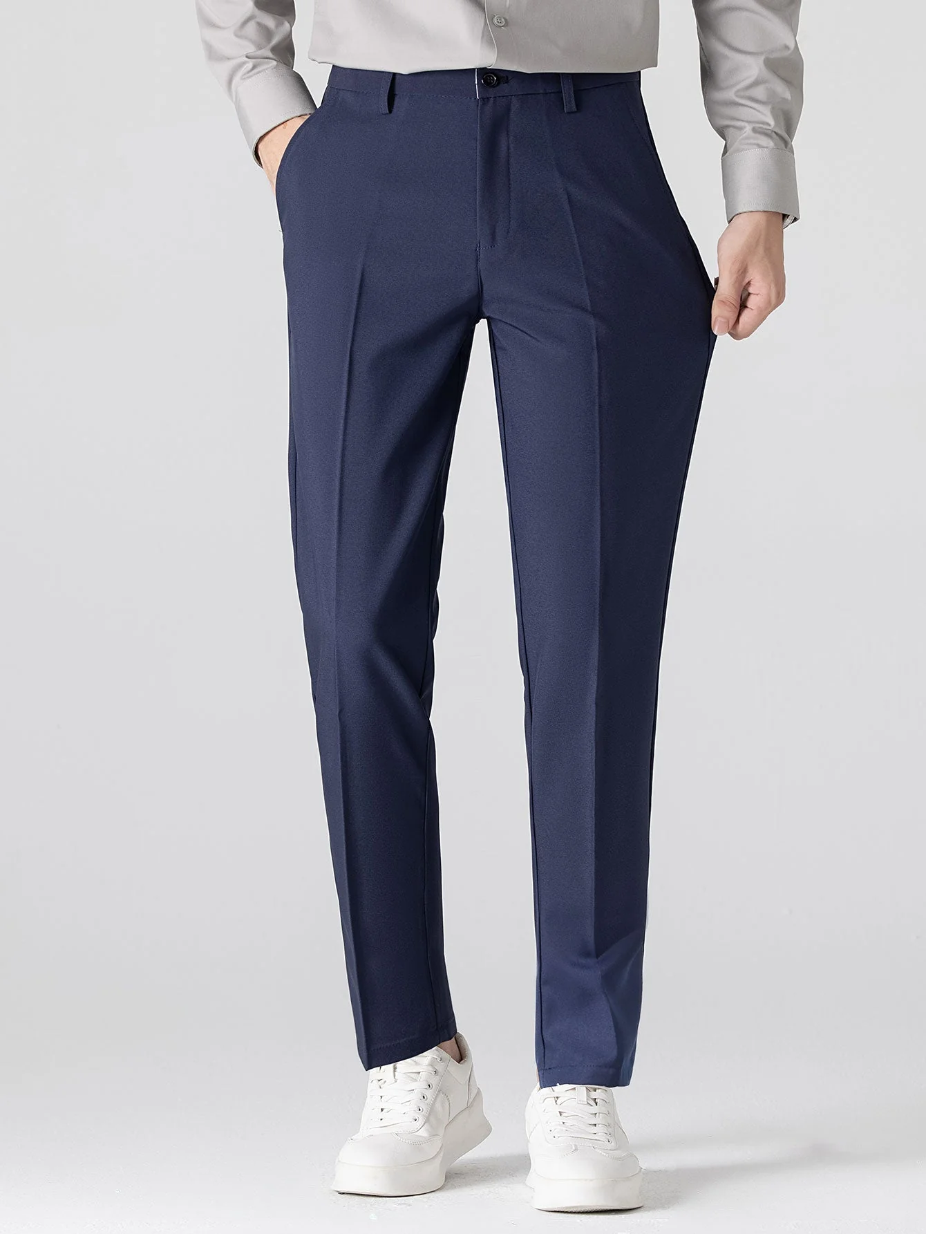 hola STRIPED LONG SLEEVE BUTTON-DOWN SHIRT & SLIM FIT SKINNY LEG PANTS - Image 17