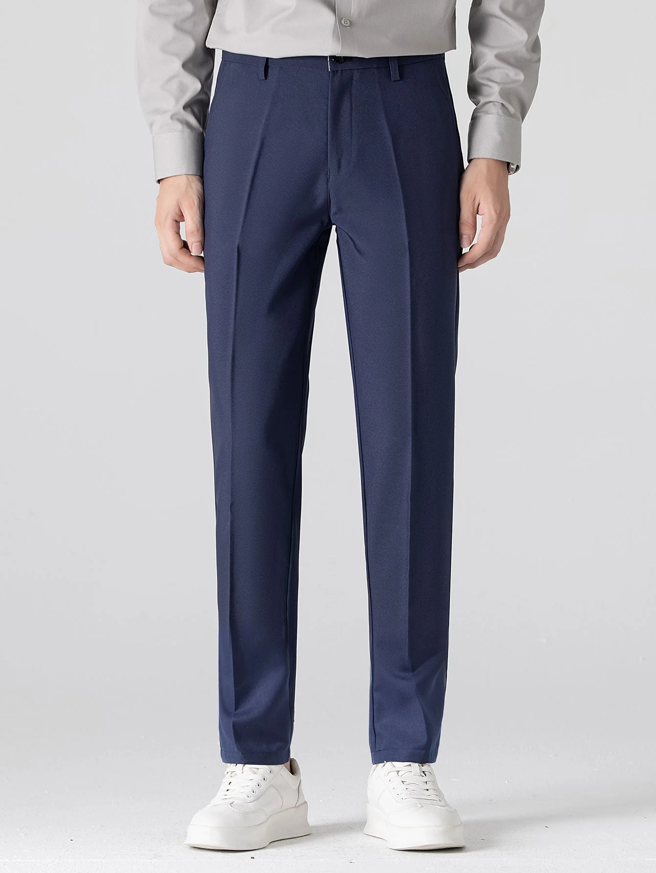 hola STRIPED LONG SLEEVE BUTTON-DOWN SHIRT & SLIM FIT SKINNY LEG PANTS - Image 18