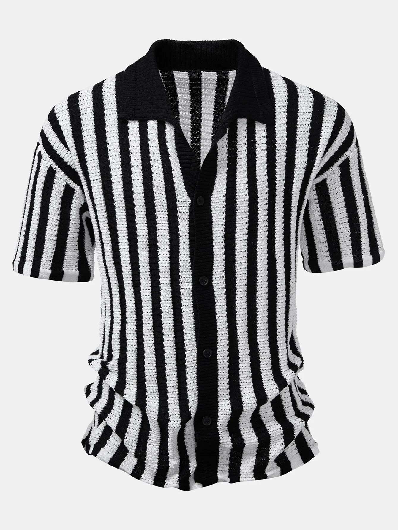 hola STRIPED SHIRT WITH DROP SHOULDERS - Image 3