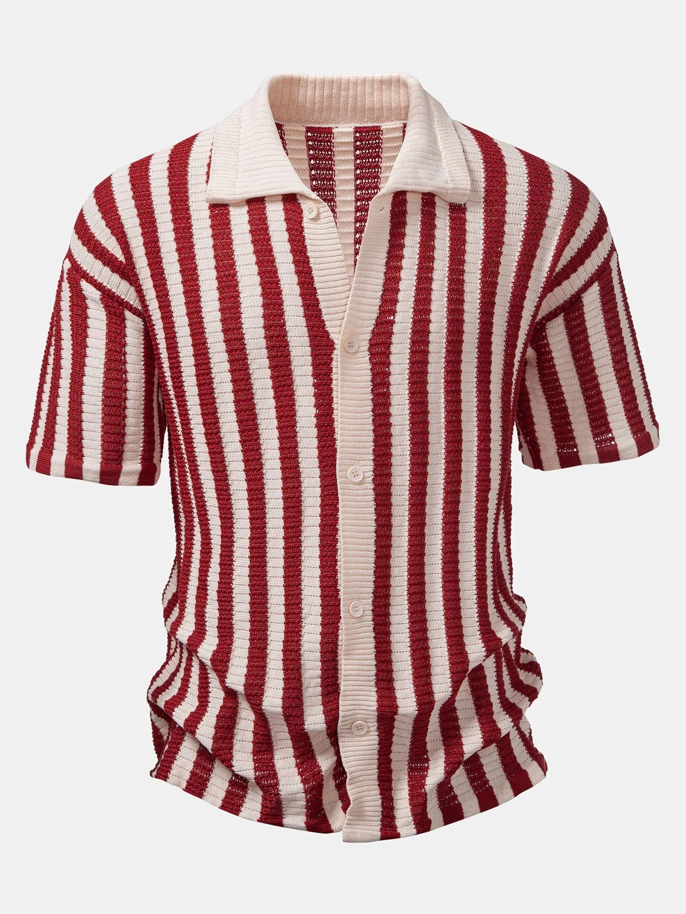 hola STRIPED SHIRT WITH DROP SHOULDERS - Image 5