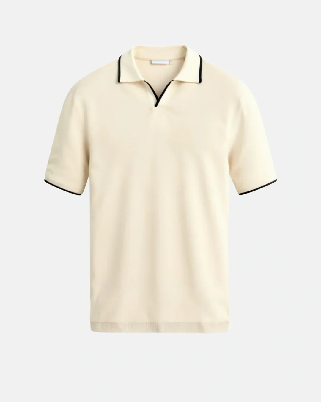 hola TAILOR-MADE PIQUÉ POLO SHIRT WITH CONTRASTING DETAILS - Image 3