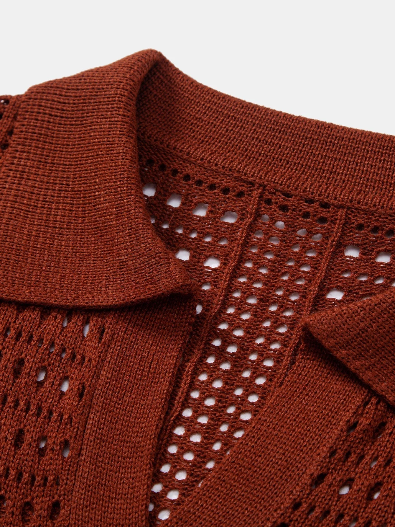 hola V-NECK KNITTED POLO - Image 9