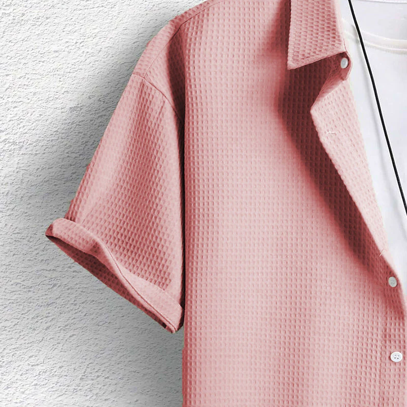 Holcombe® | Casual Men's Shirt With Waffle Pattern - Image 3