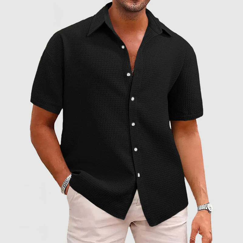 Holcombe® | Casual Men's Shirt With Waffle Pattern - Image 5