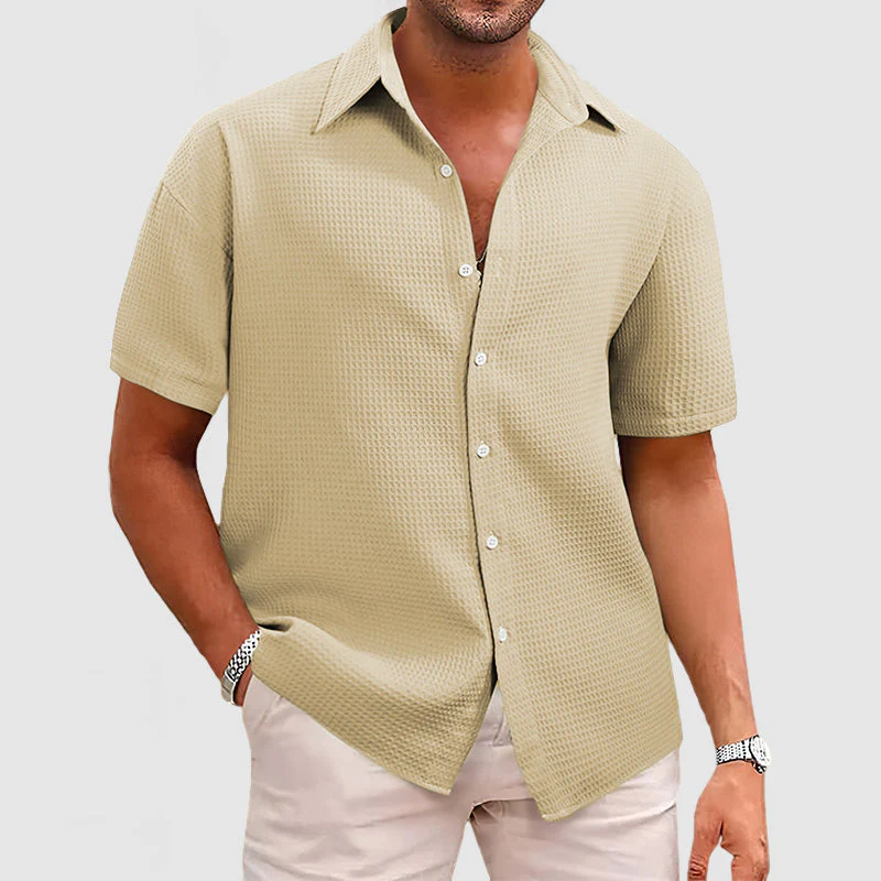 Holcombe® | Casual Men's Shirt With Waffle Pattern - Image 6