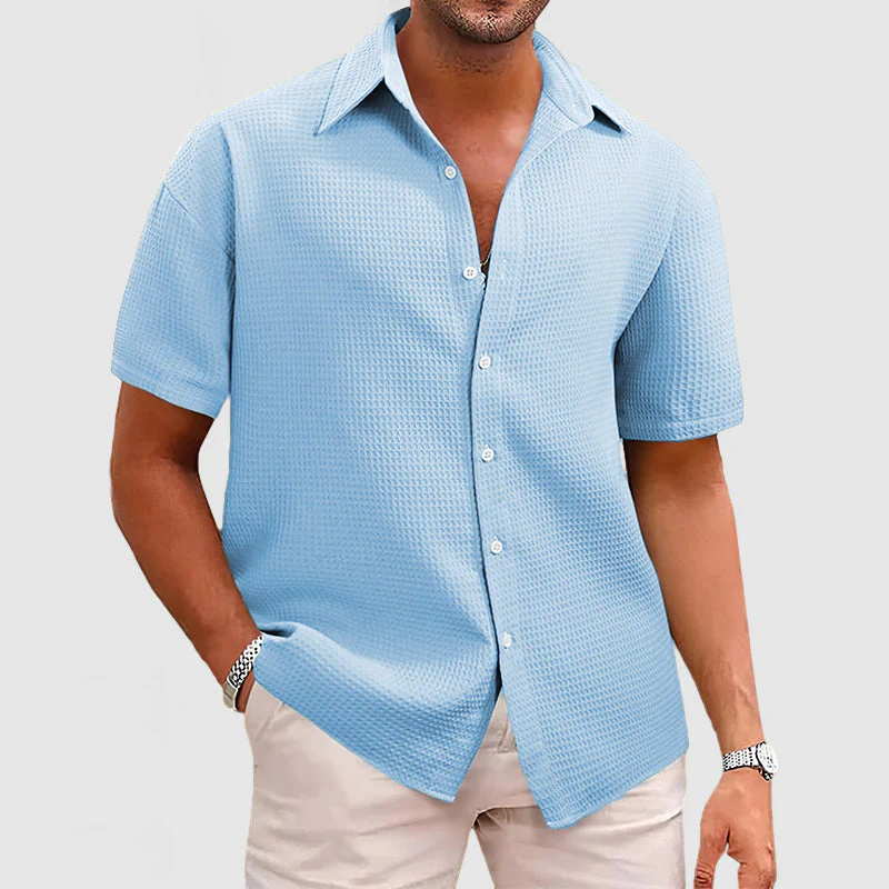 Holcombe® | Casual Men's Shirt With Waffle Pattern - Image 7