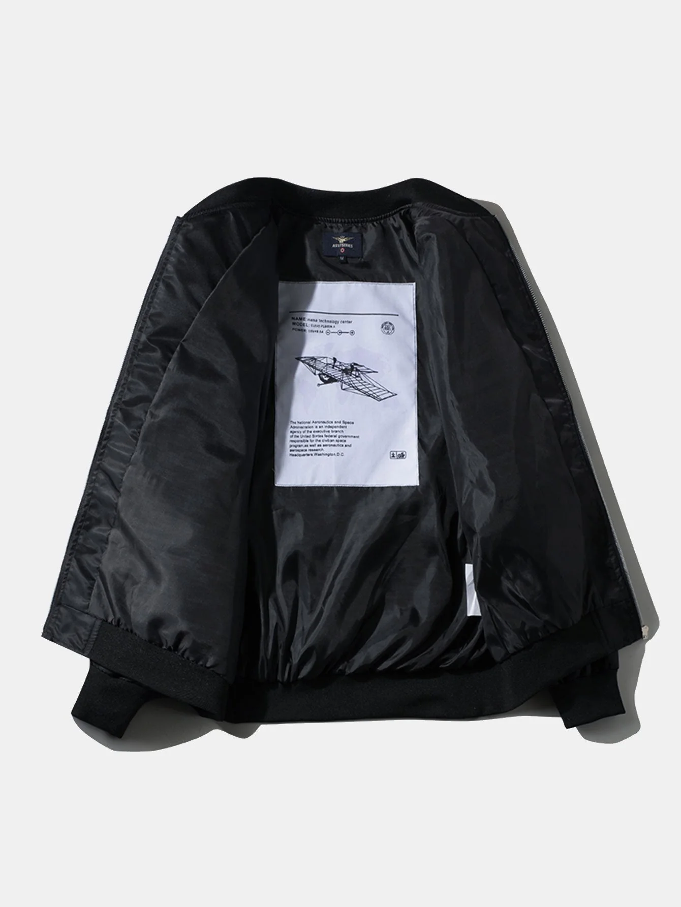 Holden | Oversized NASA Print Bomber Jacket - Image 5