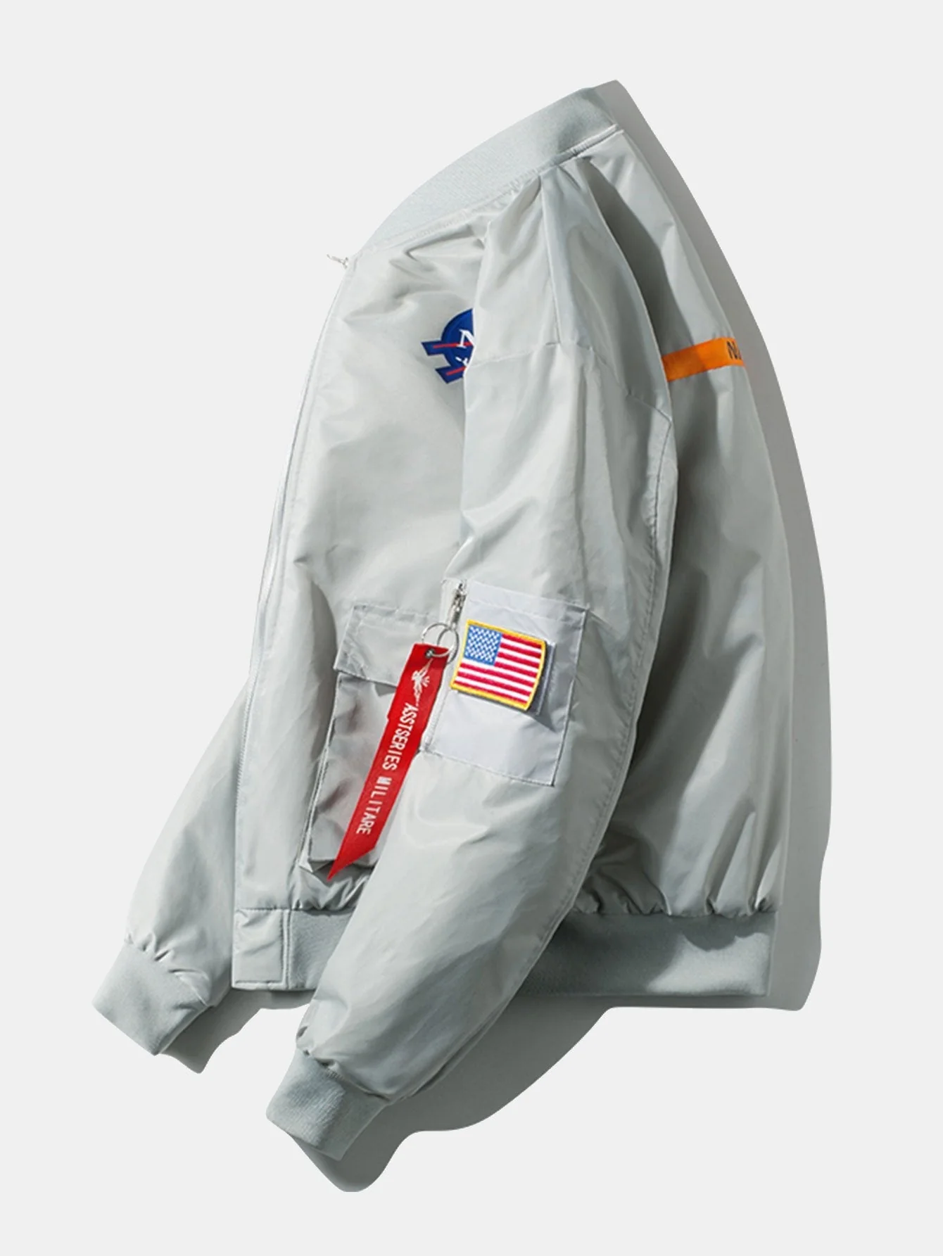 Holden | Oversized NASA Print Bomber Jacket - Image 7