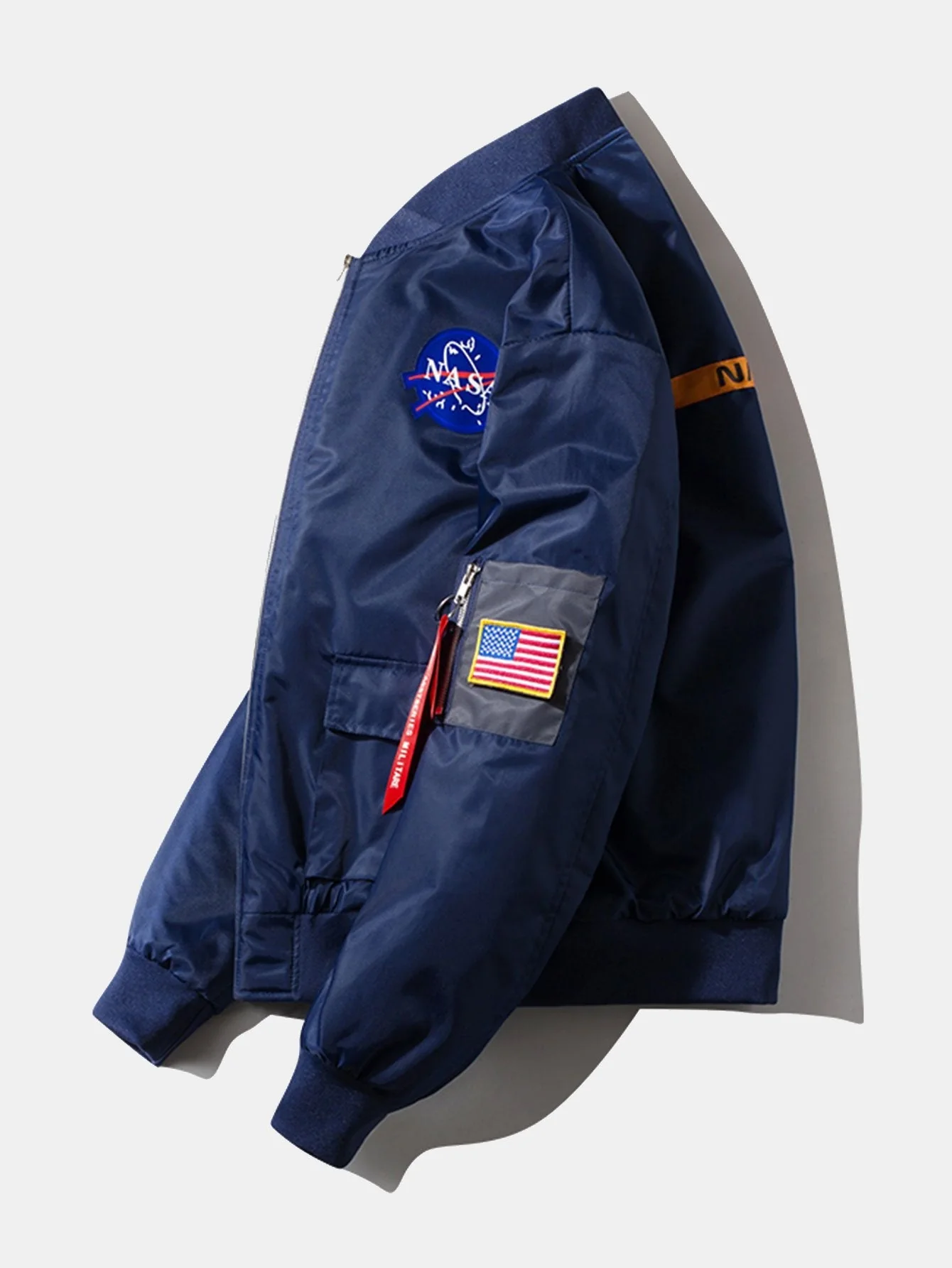 Holden | Oversized NASA Print Bomber Jacket - Image 8