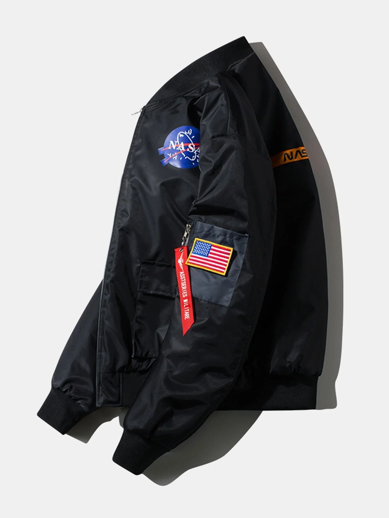 Holden | Oversized NASA Print Bomber Jacket - Image 9