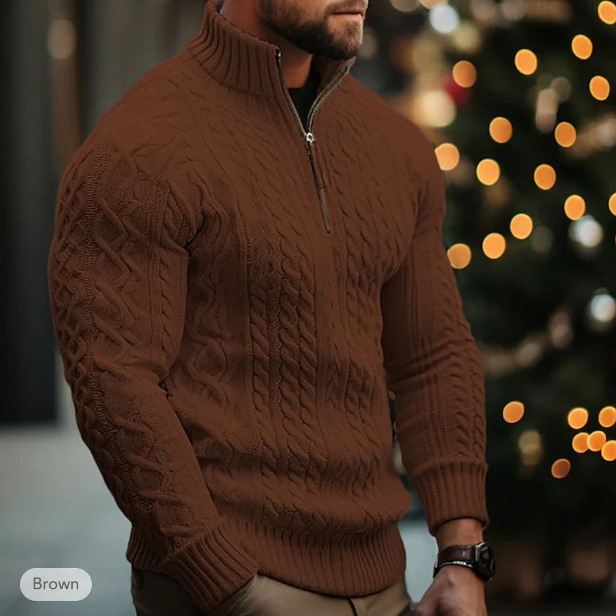 Homer® | Fashionable Sweater With Zipper For Men - Image 4