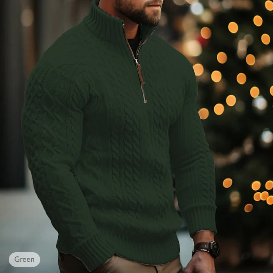Homer® | Fashionable Sweater With Zipper For Men - Image 5