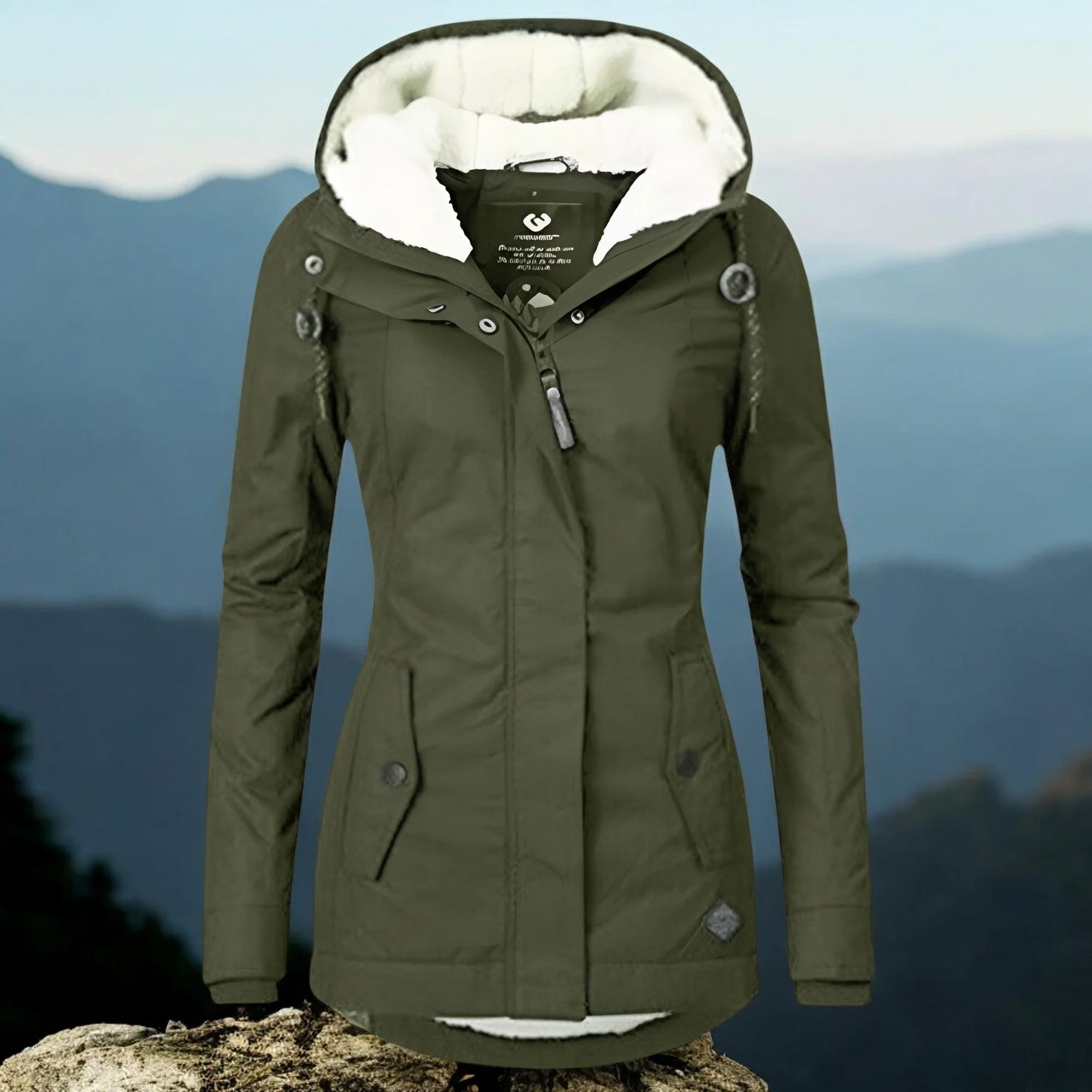 Homer | Women's fleece-lined hooded jacket - Image 2
