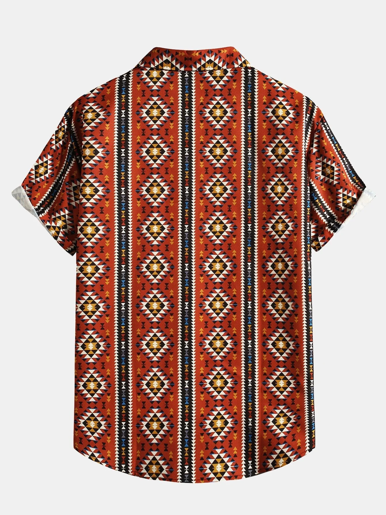 Homero® | Aztec Geometric Print Shirt - Image 2