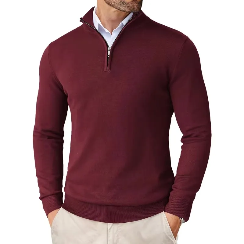 Homero® | Quarter Zip Up Sweater - Image 7