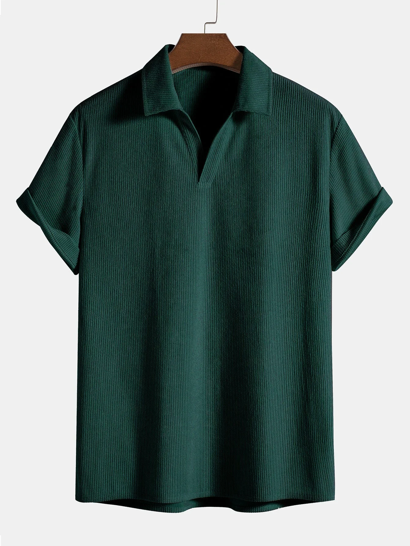 Homero® | Short Sleeve Corduroy Polo Shirt - Image 2