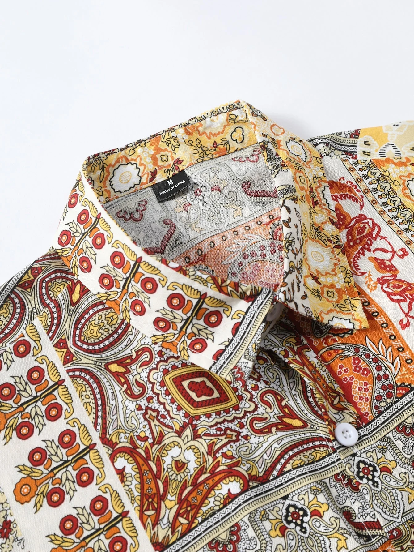 Honorato® | Paisley Floral Print Button Up Shirt - Image 3