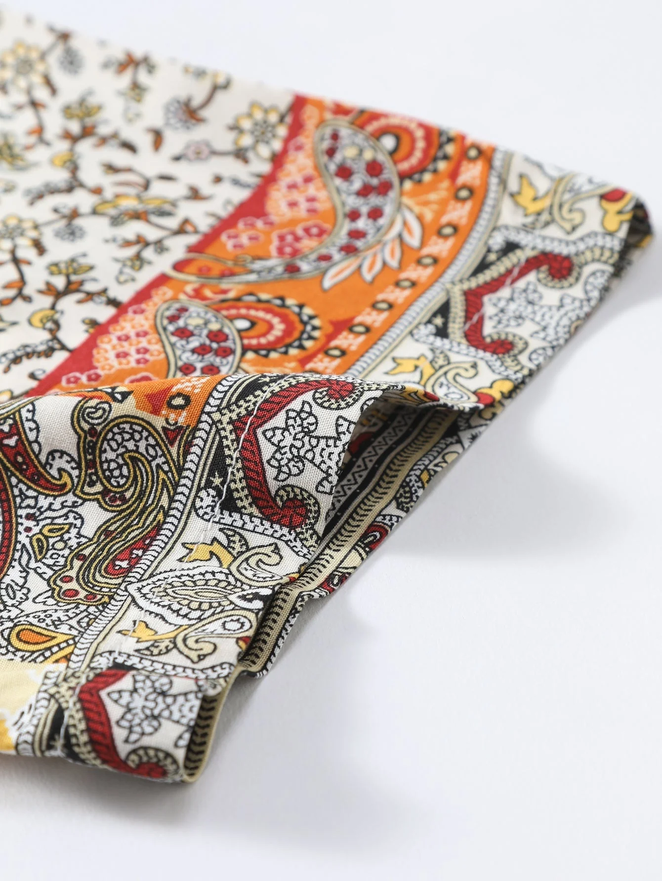 Honorato® | Paisley Floral Print Button Up Shirt - Image 5