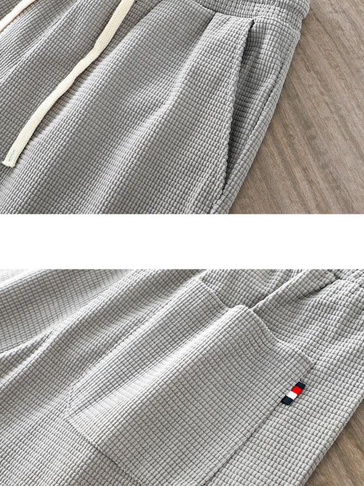 Honorio® | Drawstring Crosscut Corduroy Shorts - Image 7