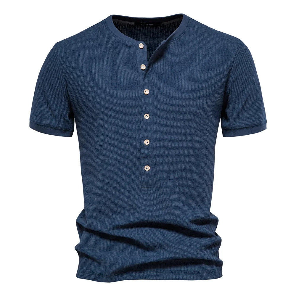 Horace® | Cotton T-Shirt With Buttons - Image 10