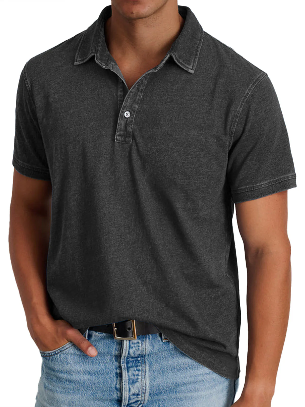 Horace | Polo shirt with collar - Image 6