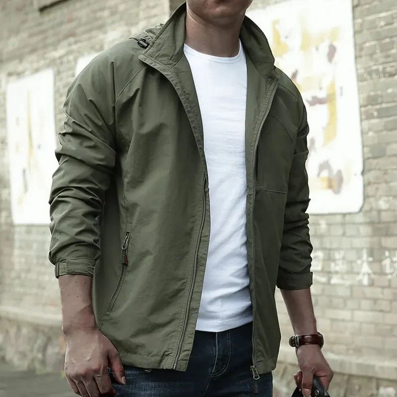 Horacio® | Men’s Lightweight Windbreaker With Zip Pockets - Image 3