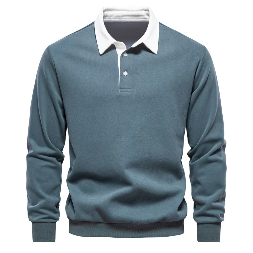 Hortensio® | Polo Neck Light Sweatshirt - Image 11
